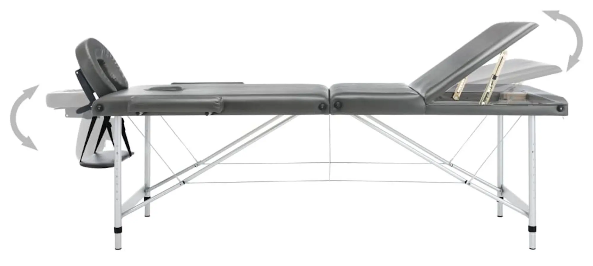 Masa pentru masaj VidaXL 110175 (Anthracite)