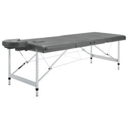 Masa pentru masaj VidaXL 110176 (Anthracite/Grey) Thumb