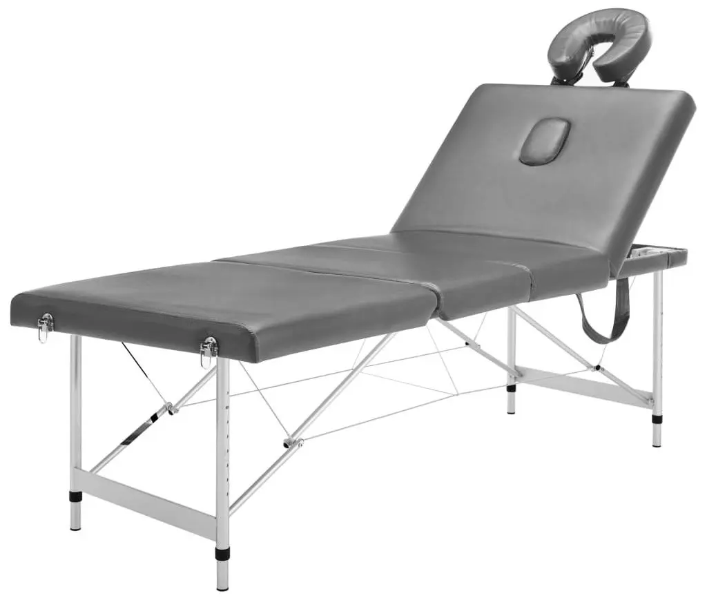 Masa pentru masaj VidaXL 110176 (Anthracite/Grey)