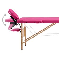 Masa pentru masaj VidaXL 110185 (Pink) Thumb