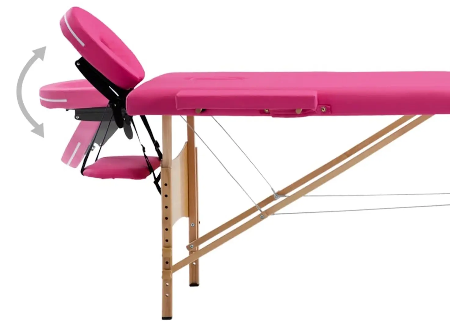 Masa pentru masaj VidaXL 110185 (Pink)