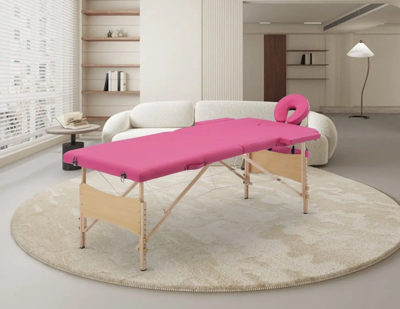 Masa pentru masaj VidaXL 110185 (Pink)