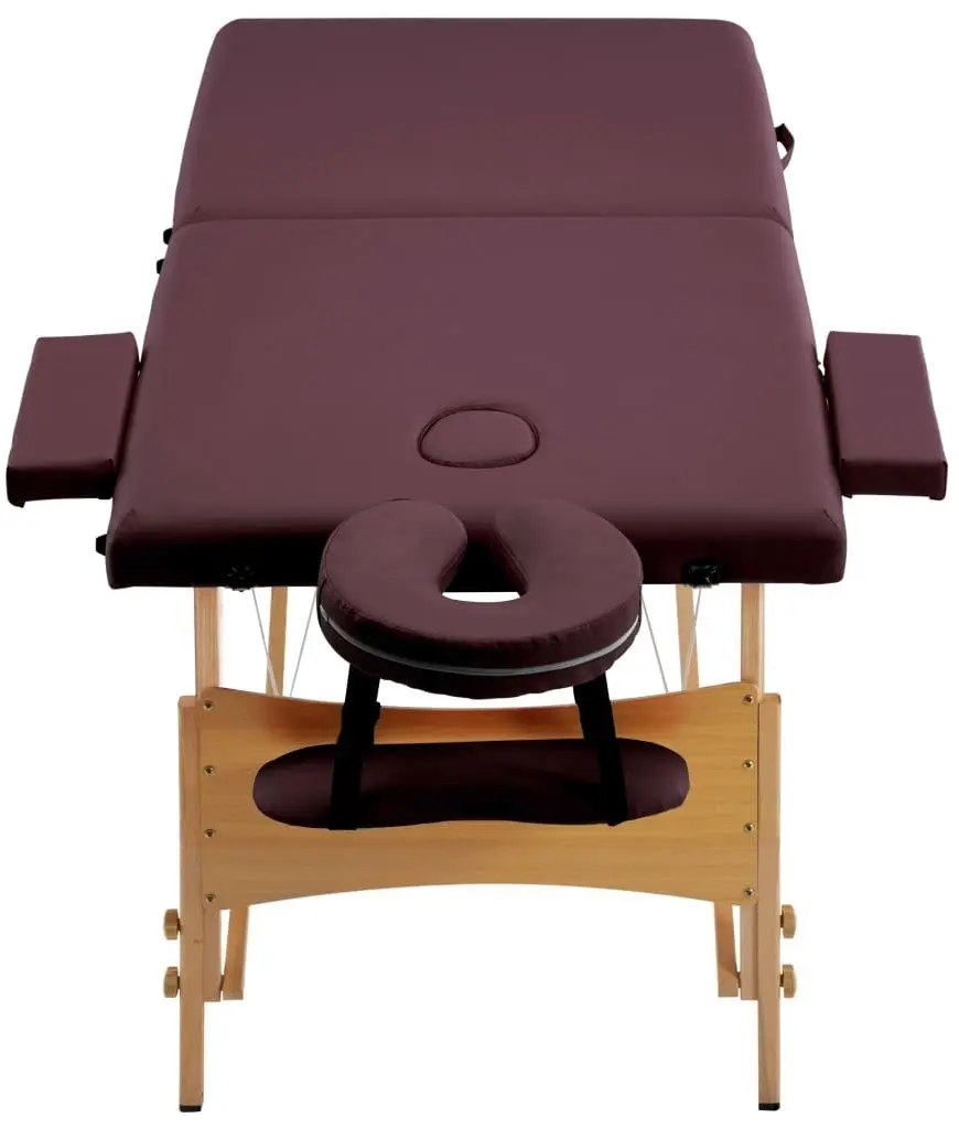 Массажный стол VidaXL 110187 (Violet Wine)