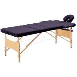 Masa pentru masaj VidaXL 110189 (Purple) Thumb