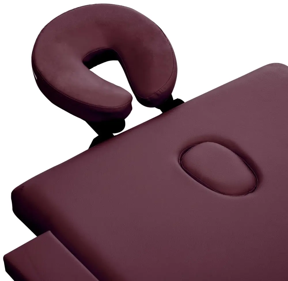 Masa pentru masaj VidaXL 110190 (Purple Wine) - 7