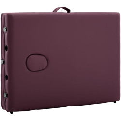 Masa pentru masaj VidaXL 110190 (Purple Wine) Thumb