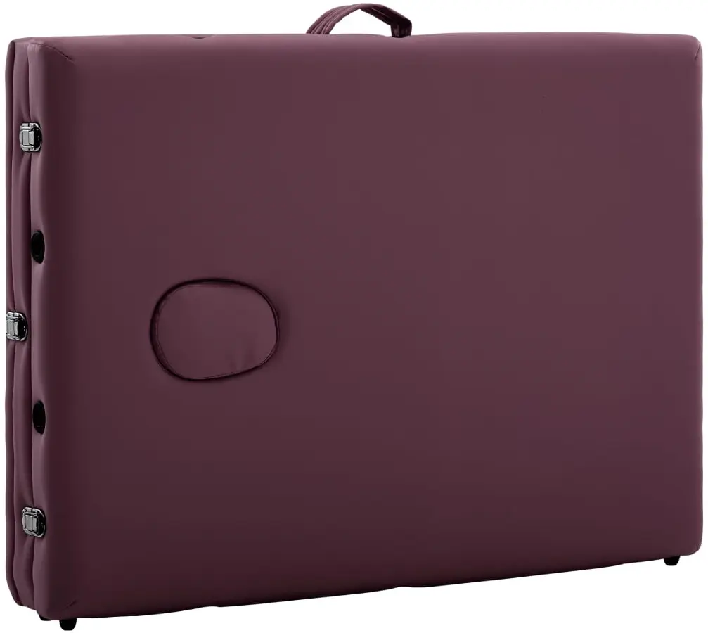Masa pentru masaj VidaXL 110190 (Purple Wine) - 8