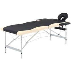 Masa pentru masaj VidaXL 110229 (Black/Beige) Thumb