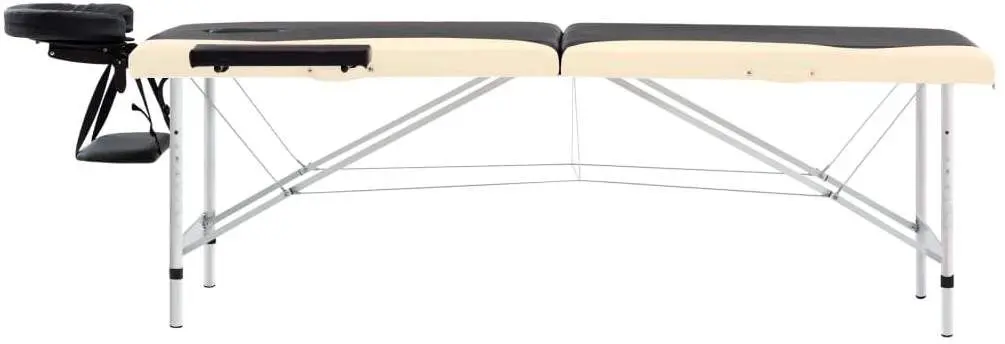 Masa pentru masaj VidaXL 110229 (Black/Beige) - 4
