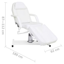 Fotoliu cosmetologic VidaXL 110264 (White) Thumb
