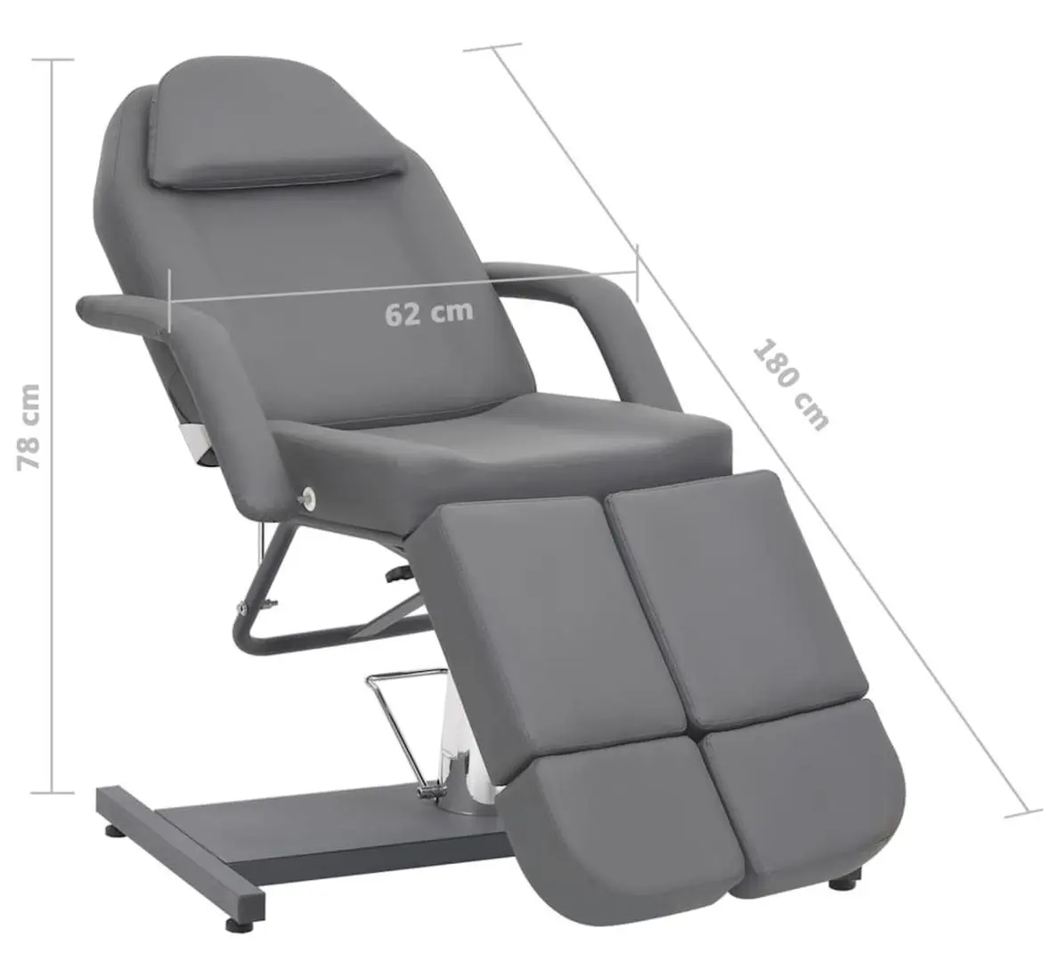 Fotoliu cosmetologic VidaXL 110268 (Grey)