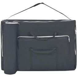 Set masa de masaj + taburet VidaXL 110157 (Black) Thumb