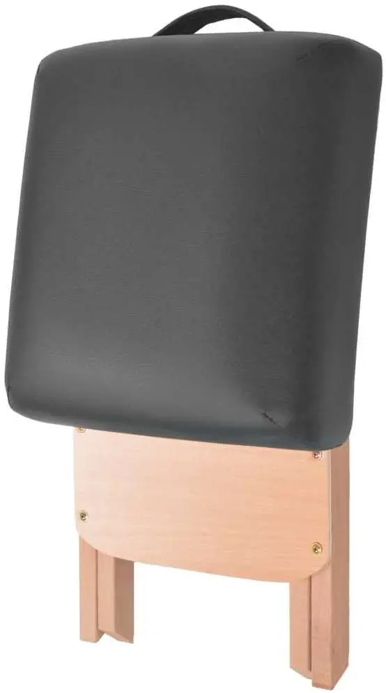 Set masa de masaj + taburet VidaXL 110157 (Black)