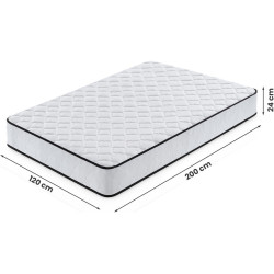 Saltea cu husa Akord 7 Zones H3 120x200 (24cm) Thumb