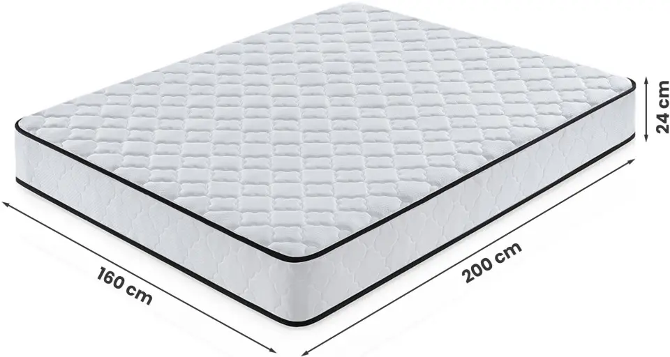 Saltea cu husa Akord 7 Zones H3 160x200 (24cm) - 7