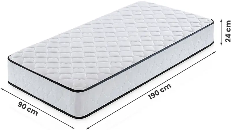 Saltea cu husa Akord 7 Zones H3 90x190 (24cm)