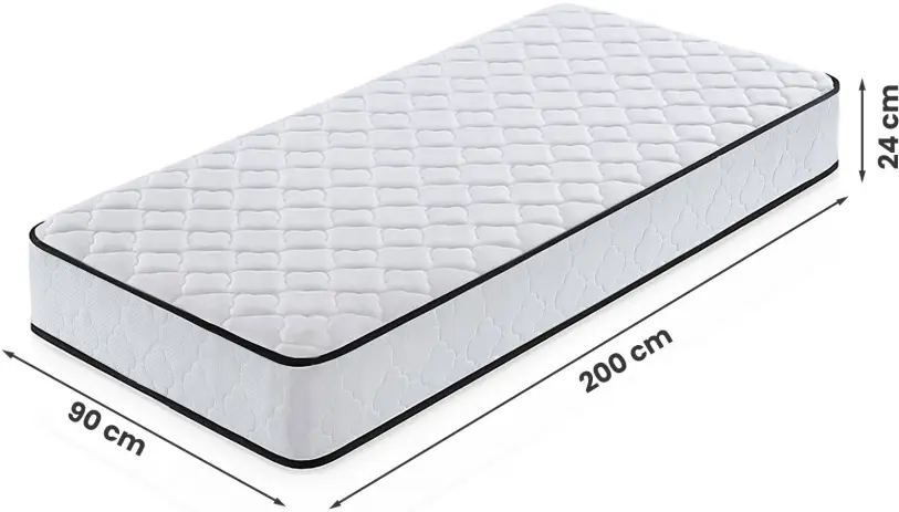 Saltea cu husa Akord 7 Zones H3 90x200 (24cm) - 7