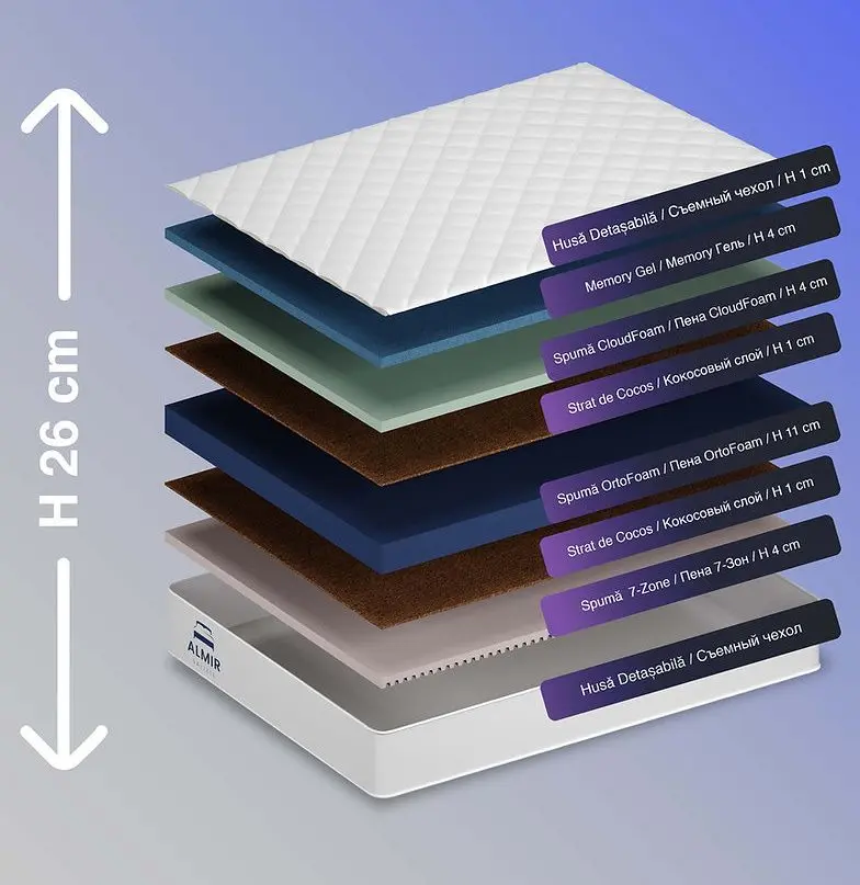 Матрас Almir Memory Ice 100x200 (26см)