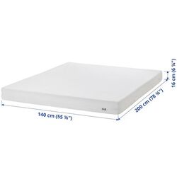 Saltea Ikea Abygda 140x200 (Alb) Thumb