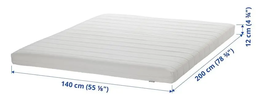 Saltea Ikea Afjall 140x200 (Fermă/Alb)