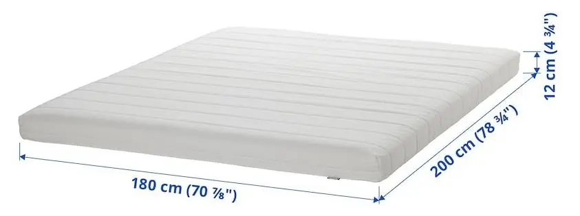 Saltea Ikea Afjall 160x200 (Fermitate Medie/Alb)