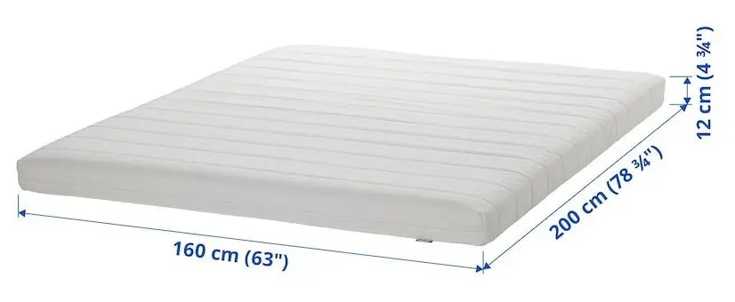 Saltea Ikea Afjall 160x200 (Ferma/Alb)