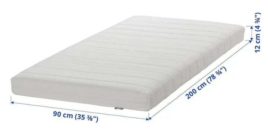 Saltea Ikea Afjall 90x200 (Fermitate Medie/Alb)