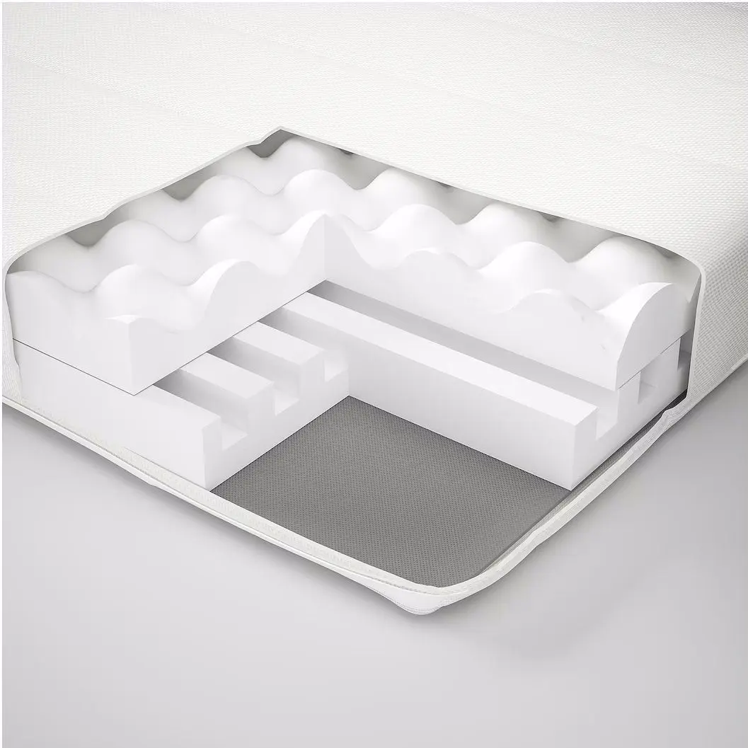 Saltea Ikea Afjall fermitate medie 140x200 12cm (Alb)