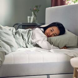 Saltea Ikea Afjall fermitate medie 140x200 12cm (Alb) Thumb