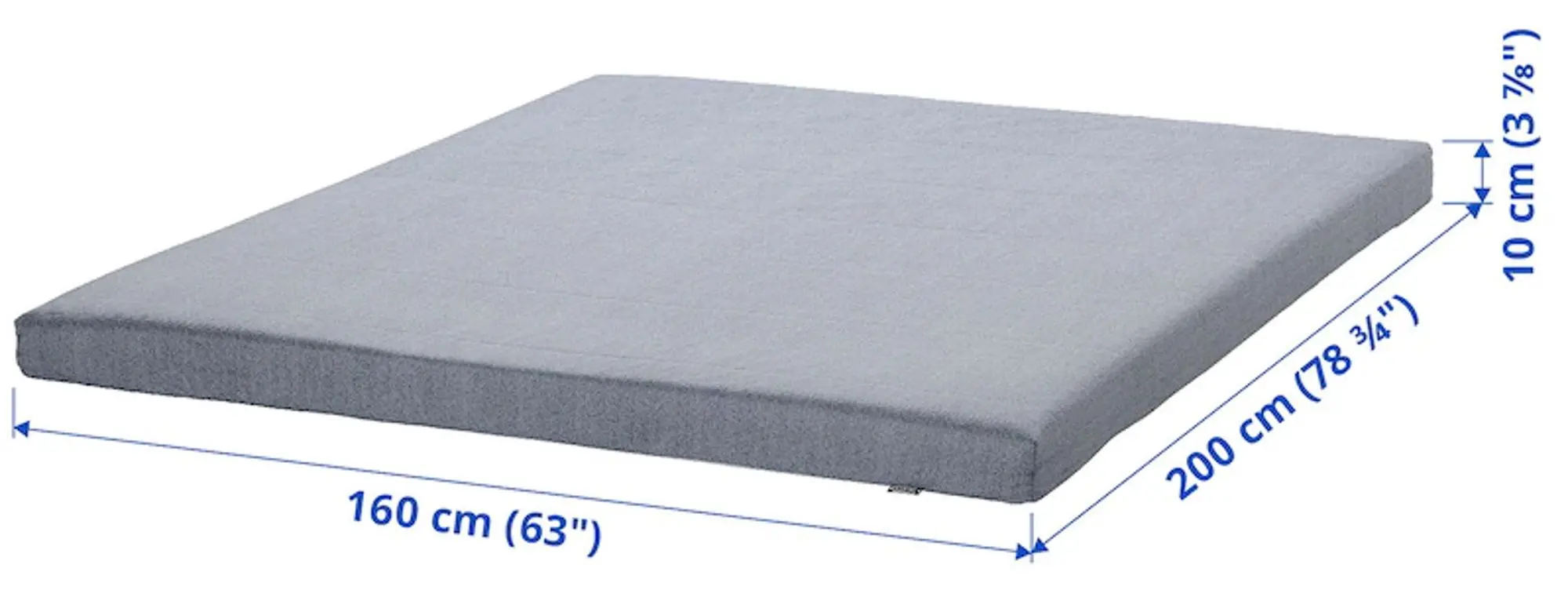 Saltea Ikea Agotnes 160x200 (Fermă/Bleu)