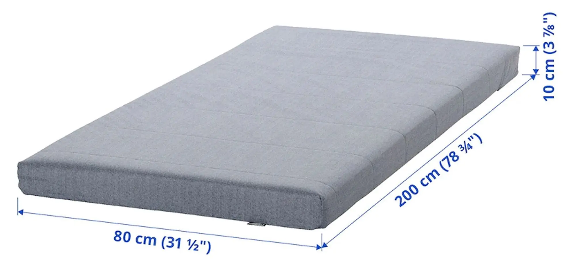 Saltea Ikea Agotnes 80x200 (Fermă/Bleu)