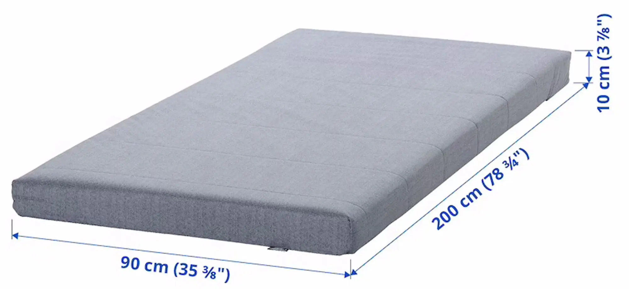 Saltea Ikea Agotnes 90x200 (Ferma/Bleu)