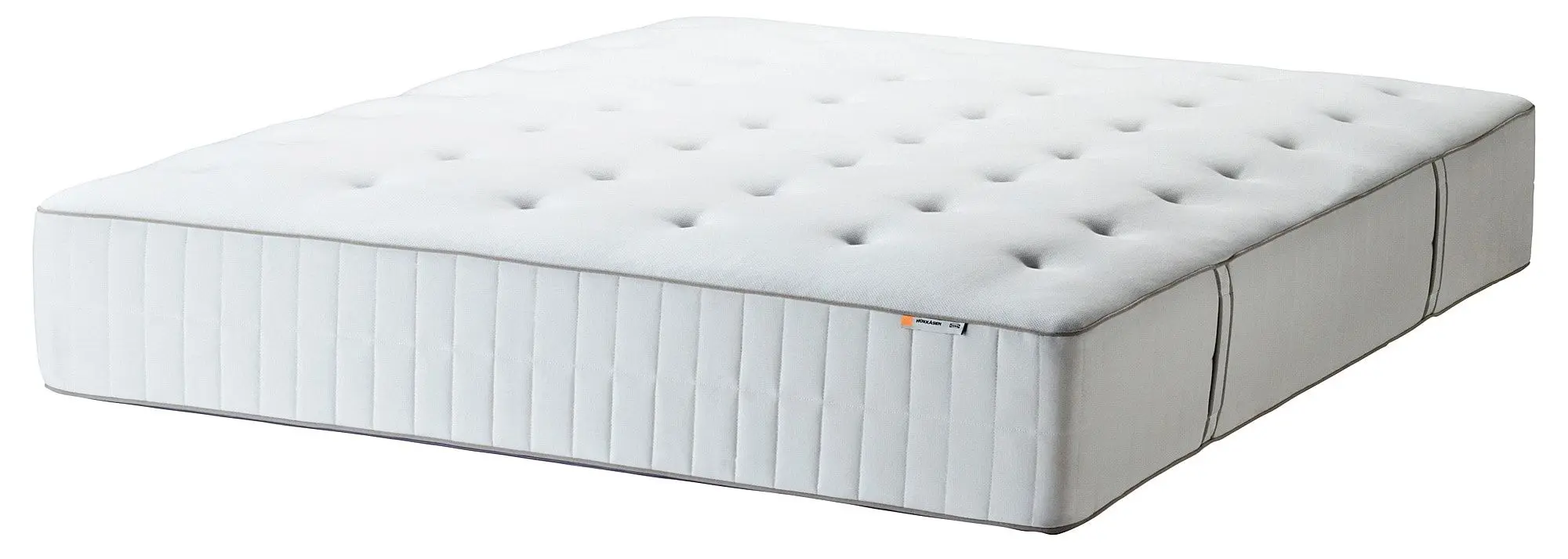 Saltea Ikea Hokkasen cu arcuri impachetate 140x200 (Extra Fermă/Alb)