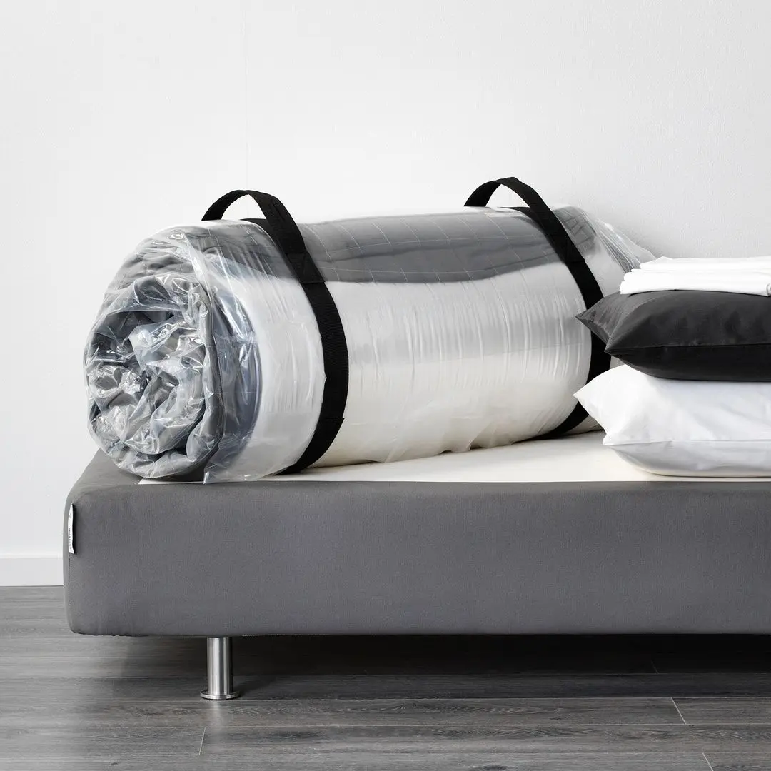 Saltea Ikea Hovag cu arcuri impachetate 180x200 (Fermă/Gri Inchis) - 4