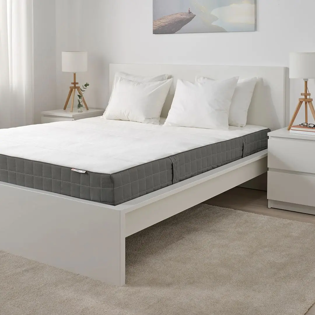 Saltea Ikea Hovag cu arcuri impachetate 180x200 (Fermă/Gri Inchis) - 6