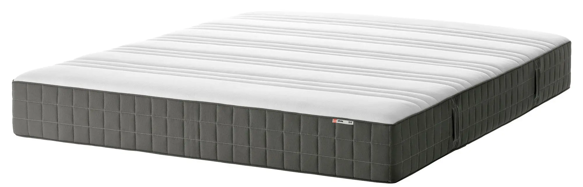 Saltea Ikea Hovag cu arcuri impachetate 180x200 (Fermă/Gri Inchis)