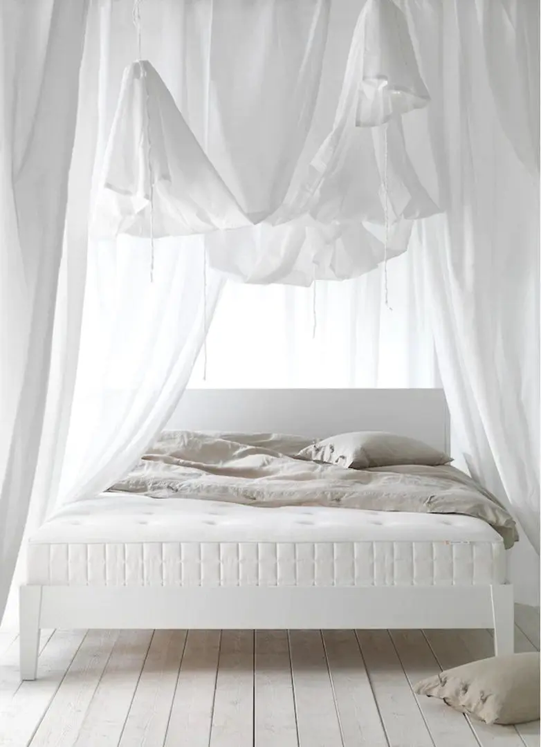 Saltea Ikea Hyllestad cu arcuri impachetate 160x200 (Ferma/Alb) - 5