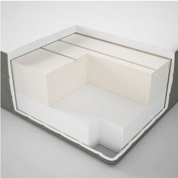 Матрас Ikea Morgedal 160x200 (Жесткий/Темно-серый) Thumb