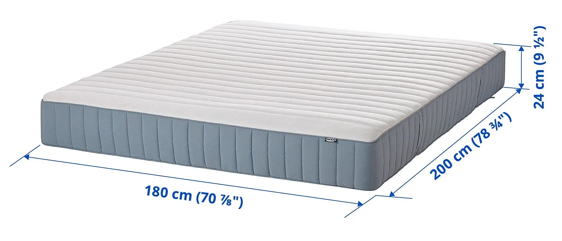 Saltea Ikea Valevag 180x200 (Ferma/Bleu)