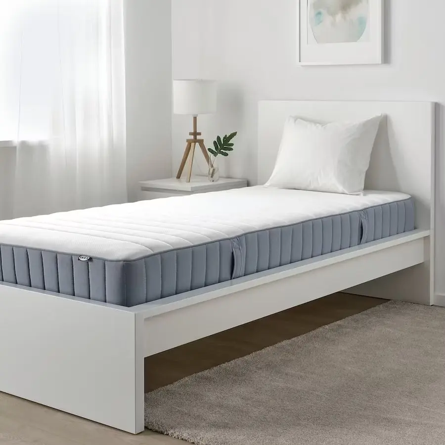 Saltea Ikea Valevag arcuri împachetate 90x200 (Extra Ferma/Bleu) - 2