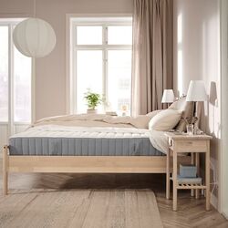 Saltea Ikea Valevag arcuri împachetate 90x200 (Extra Ferma/Bleu) Thumb