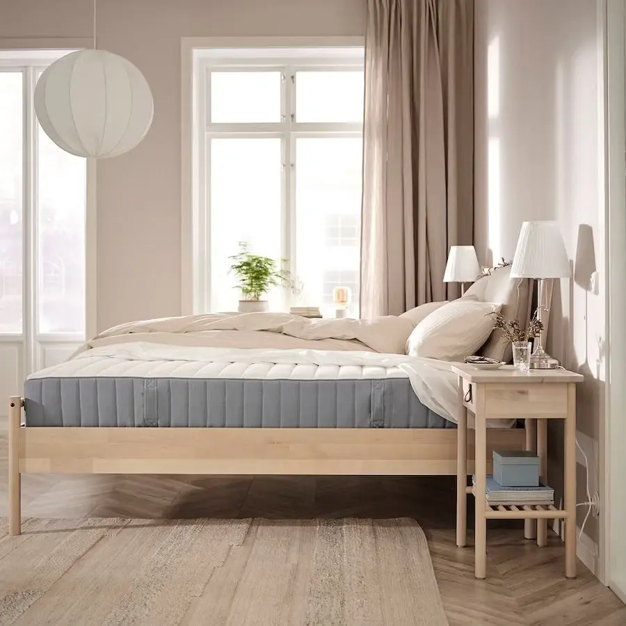Saltea Ikea Valevag arcuri împachetate 90x200 (Extra Ferma/Bleu) - 4