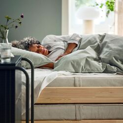 Saltea Ikea Vannareid cu arcuri impachetate 80x200 (Extra Ferma/Bej) Thumb