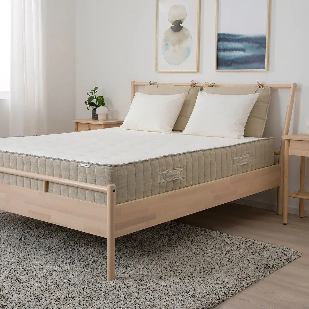 Матрас Ikea Vatnestrom карманные пружины 140x200х26 (Экстра Жесткий/Натуральный) - 4