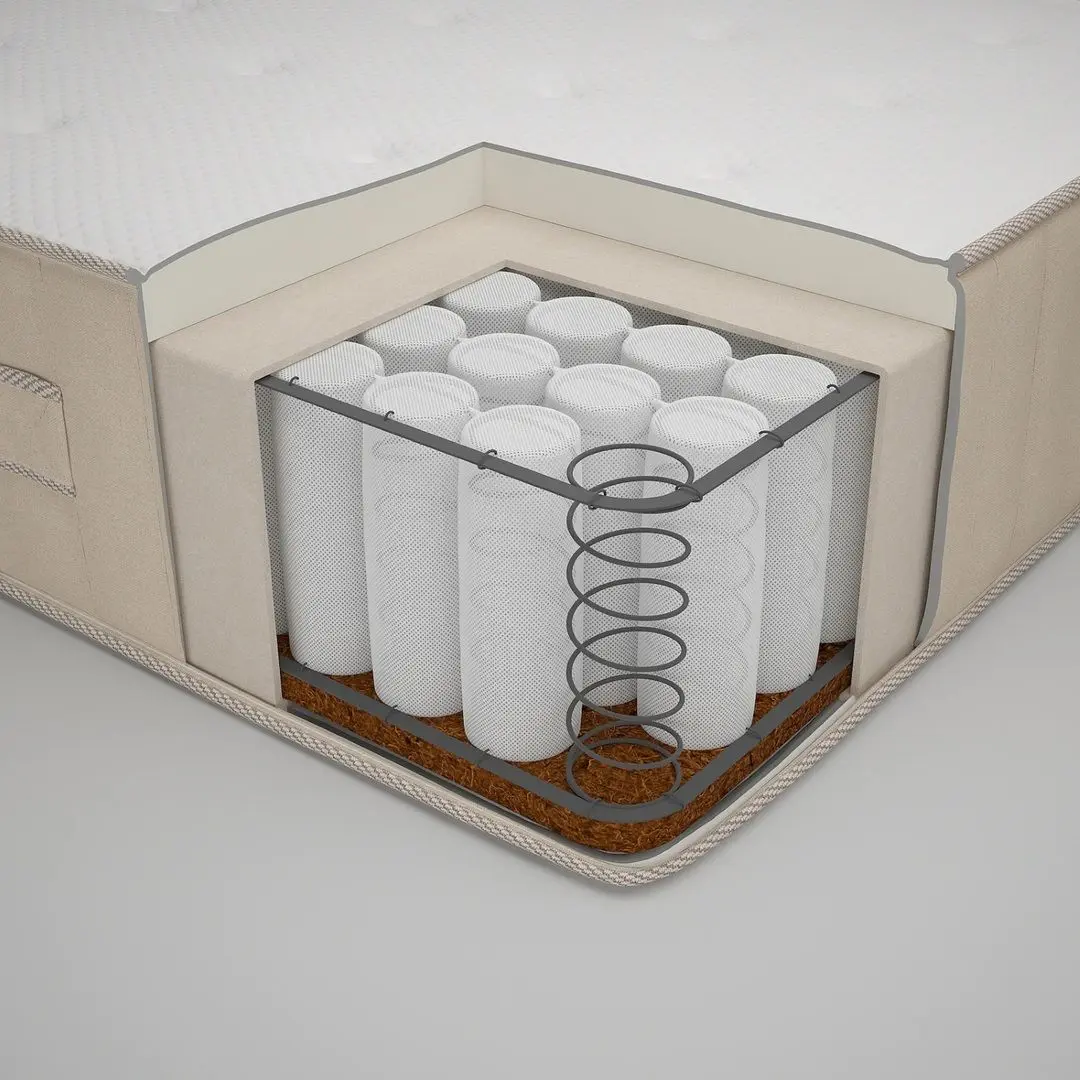 Матрас Ikea Vatnestrom карманные пружины 140x200х26 (Экстра Жесткий/Натуральный) - 5