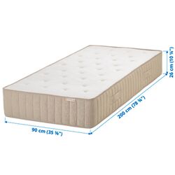 Saltea Ikea Vatnestrom arcuri împachetate 90x200 (Fermă/Natur) Thumb