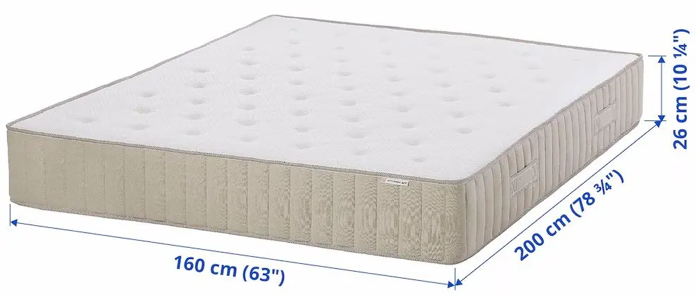 Saltea Ikea Vatnestrom arcuri impachetate/extra ferma 160x200 26cm (Natur)