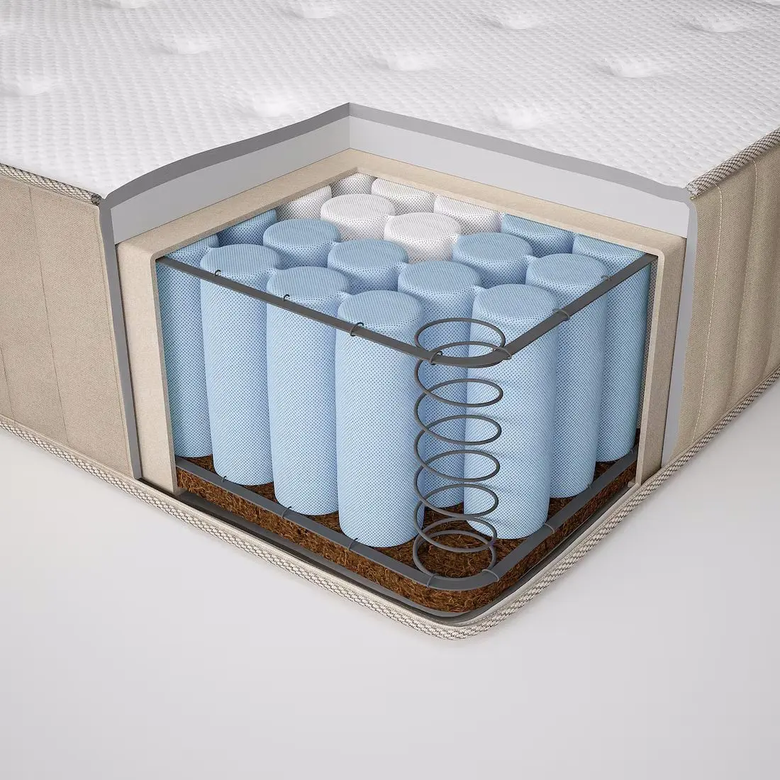 Saltea Ikea Vatnestrom arcuri impachetate/extra ferma 160x200 26cm (Natur)