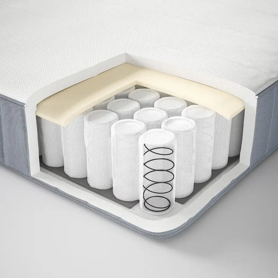 Saltea Ikea Vesteroy arcuri împachetate 140x200 (Extra Ferma/Bleu)