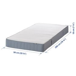 Матрас Ikea Vestmarka 90x200 (Экстра Жесткий/Голубой) Thumb